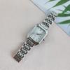 Square Dial Rhinestone Quartz Watch Slim Strap Rhinestone Watch Women Quartz Watch  Casual Wear