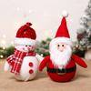Christmas Faceless Doll Gnome Ornaments LED Light Plush Knitting Crafts Pendant Decor Christmas Decorations for Home Kids Gift
