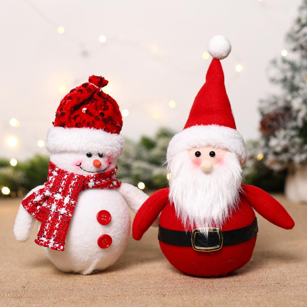 Christmas Faceless Doll Gnome Ornaments LED Light Plush Knitting Crafts Pendant Decor Christmas Decorations for Home Kids Gift