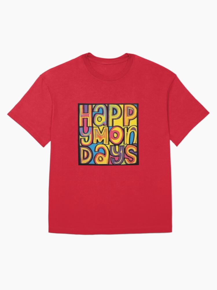 Oasiss Happy Monday’s 90s Britpop Manchester band Oversized T-Shirt