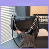 Trendy Small Crossbody Bag For Women In Black White And Silver With Chic Design