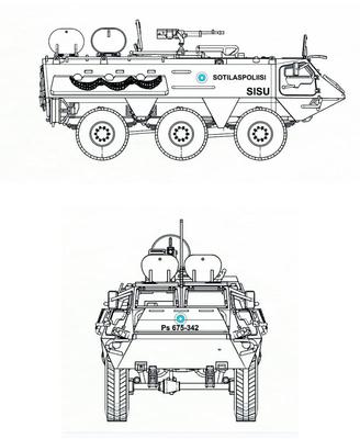 PLATZ Finnish Defence Forces Sisu Armoured Initial Plastic Moulded Colour 1/72 Xa-180 Vehicle, Markings, Model, FIP-2,