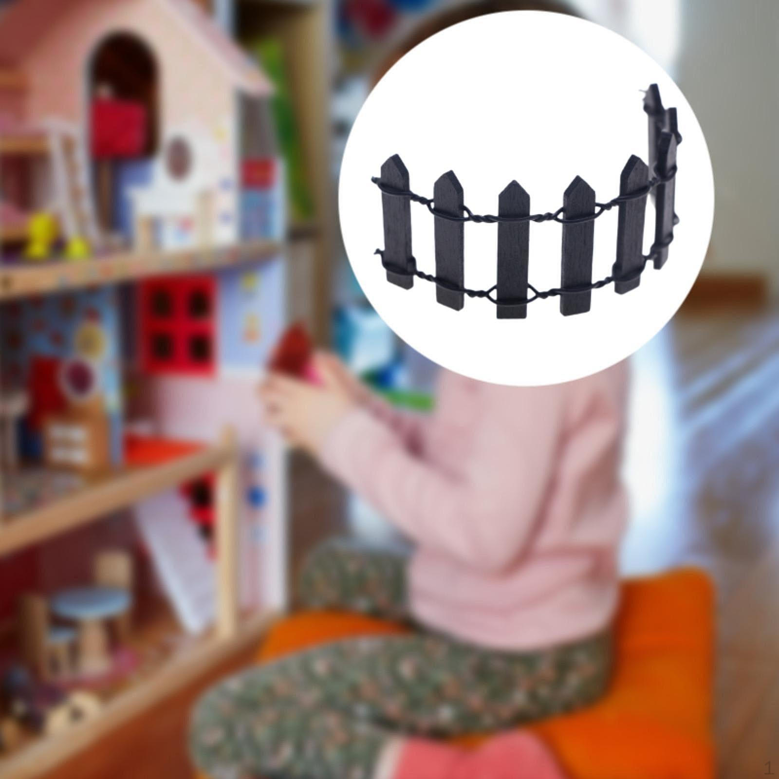 

Миниатюрный садовый забор, декоративный, реалистичный, своими руками, аксессуары, деревянный штакетник, ролевая игра для ролевых игр black