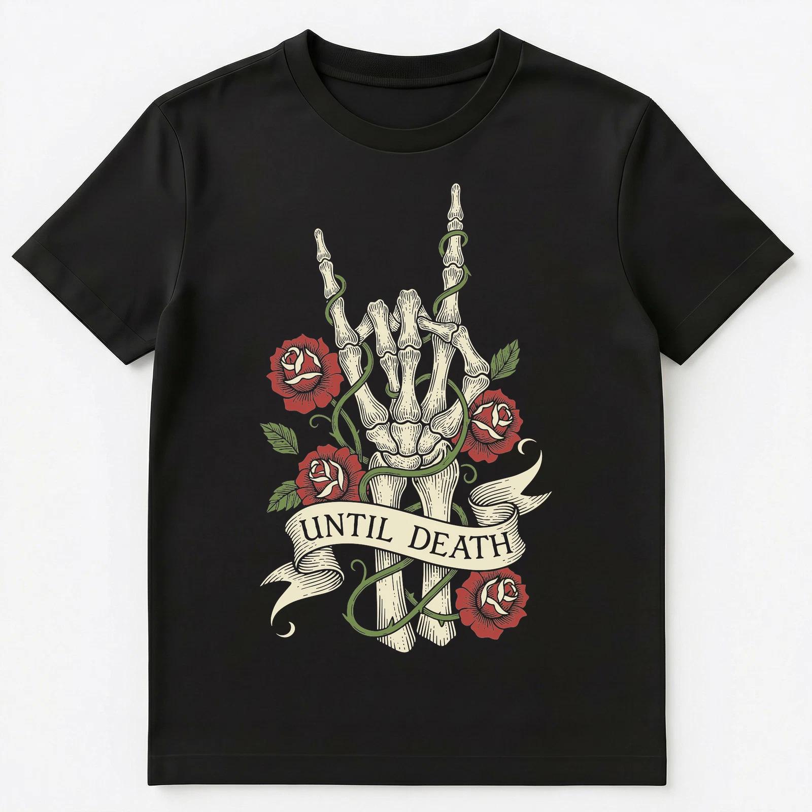 Metal Music Until Death Rock Unisex T-Shirt 4XL