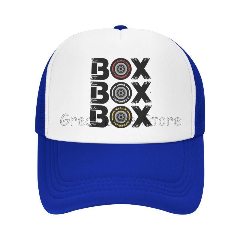 Box Box Box F1 Print Baseball Cap Formula 1 Summer Travel Caps for Unisex Women Outdoor Breathable Mesh Snapback Hats Trucker Hat