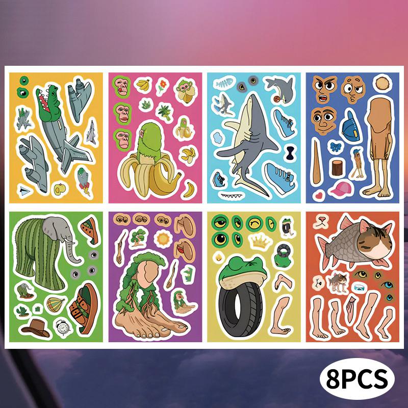 Italian Brainrot Stickers Funny Italian Brainrot Figures Stickers Tung Tung Tung Sahur Stickers for Scrapbook