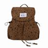 Lightweight Drawstring Daypack Casual Bookbag Fashionable Bow Print Corduroy Backpack  Spring