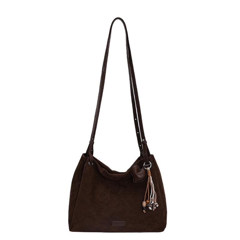 

Повседневная женская сумка, Модная и красивая, Вместительная сумка-мессенджер на одно плечо для поездок на работу, Сумка-тоут without pendant кофейный