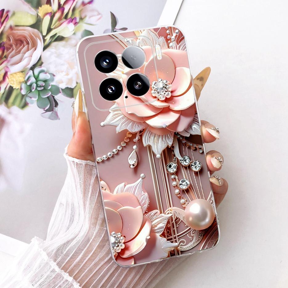 For Xiaomi Mi 15 Pro 5G Case Luxury Butterfly Painted Cover Soft Silicone Phone Case For Xiaomi 15 Pro Mi15 Pro 5G Fundas Bumper