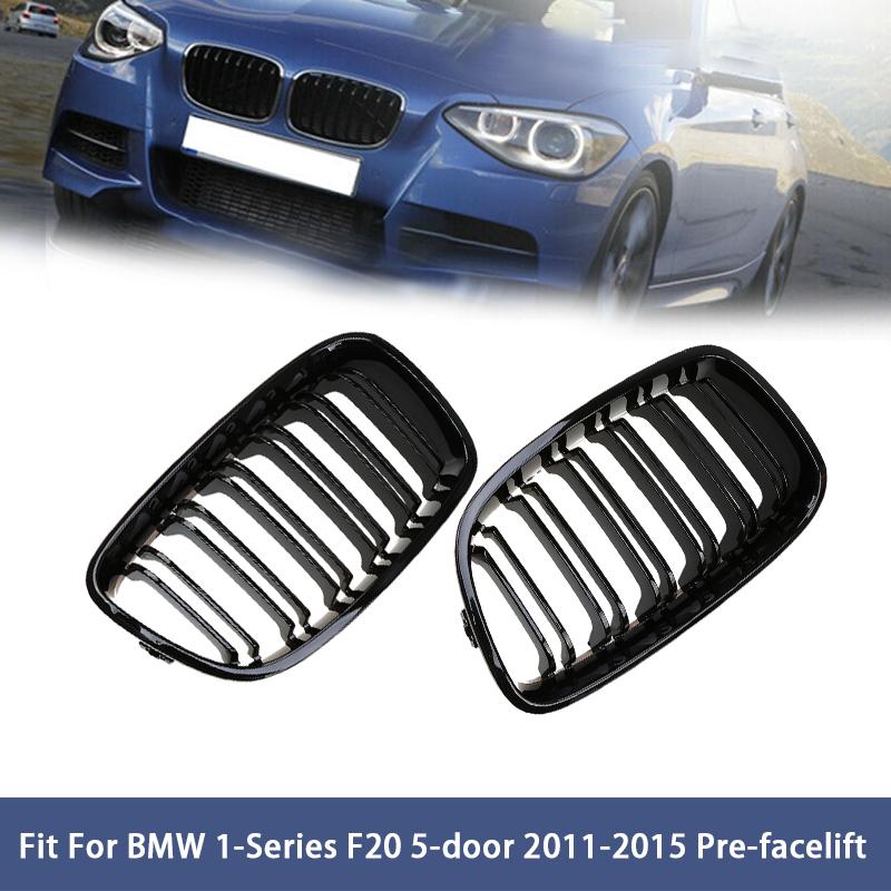 Front Kidney Grilles Grill for BMW 1-Series F21 116d Ed/116i/118d/125i 3-door 2012-2015 Pre-facelift Car Hood Grille