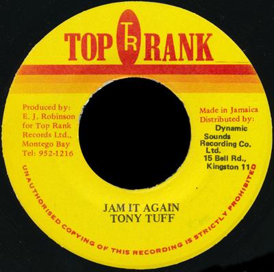 7-Zoll Schallplatte TONY TUFF - Jam It Again KEINE Top Rank Jamaica Reggae, Ska & Dub Gebraucht