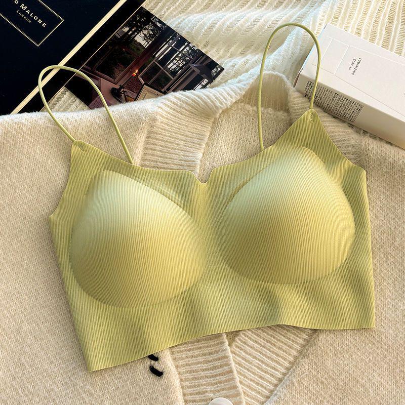 Invisible Seamless Push-Up Camisole Bandeau Bra for Small Busts