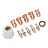 12-teiliges Set 52582 Elektrode 51313 P1.0 Düse 60432 Schutzkappe 60028 Wirbelring für PT 60 IPT 60 IPT