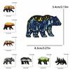 10uds Venta al por mayor Parches Bordados de Osos Animales de Dibujos Animados Paisajes Naturales Parches Termoadhesivos DIY Sombreros Chaquetas Insignia para Coser Decoración