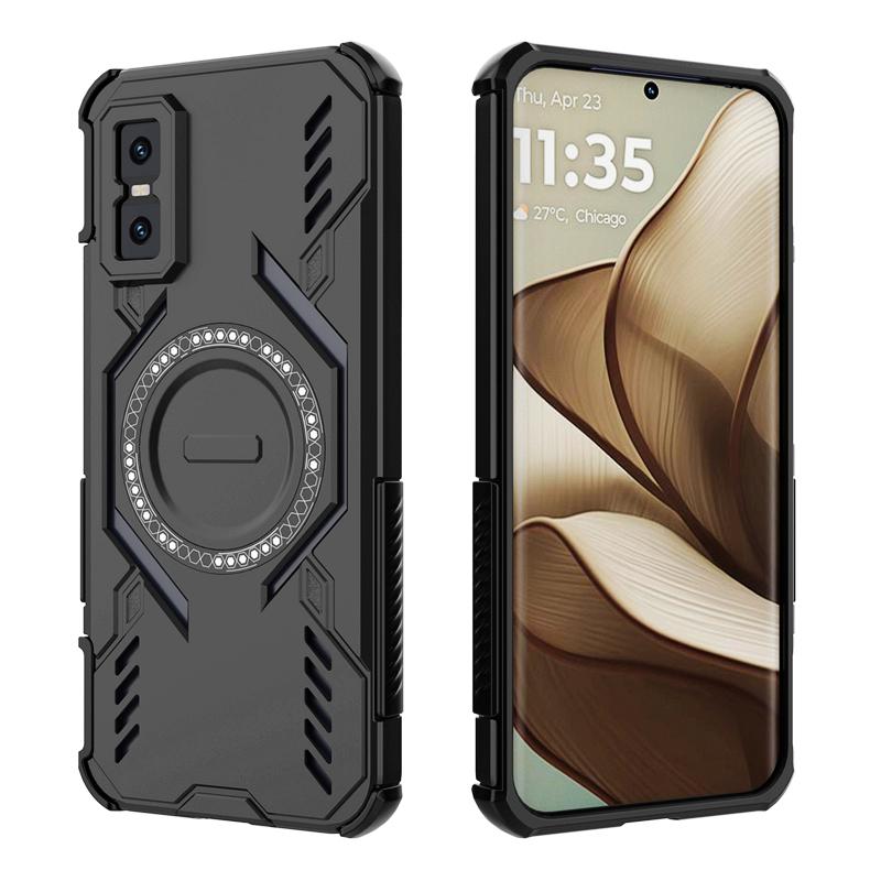 KEYSION Hollow Heat Dissipation Case for Infinix GT 30 Pro 5G TPU+PC Magnetic Cooling Shockproof Phone Cover for Infinix GT 30
