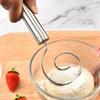 Dough Whisk Manual Mixer Tool For Bread Making Stainless Steel Thickened Non-stick Home Kitchen Utensils For Pizza Pastry