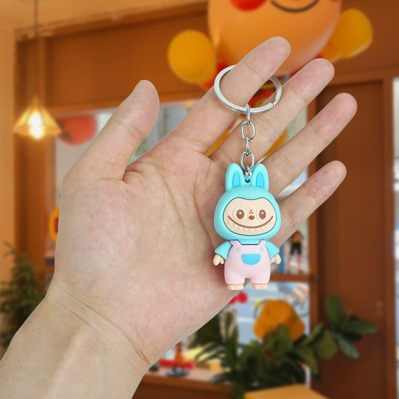 Cartoon Sheep Keychain Cute Sheep Doll Schoolbag Car Key Chain Pendant