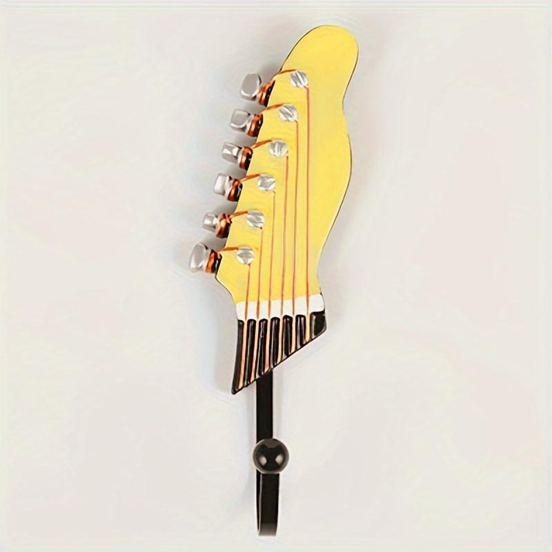 (Random Style)1pc Hot Creative Decorative Hook Birthday Gift Living Room Bedroom Hanging Decoration Guitar Resin Hook Suitable for Living Room