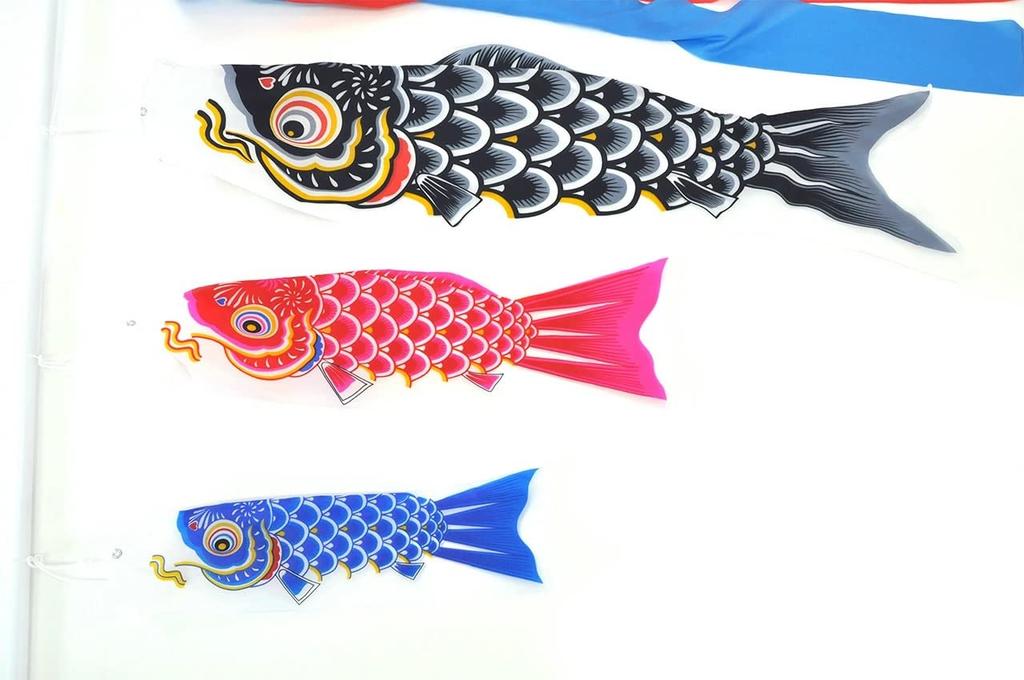 Hidemitsu Doll Studio Indoor Mini Carp Streamer Streamer Carp 3 Colors Yuzen Dye Firmly Boxed Set C1341