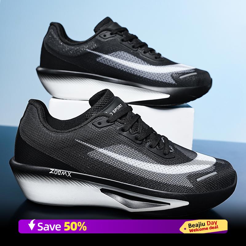 

Мужские кроссовки для бега Марафон Дышащие Уличные спортивные кроссовки Легкие кроссовки Удобная спортивная тренировочная обувь Размер 47 47 чёрный
