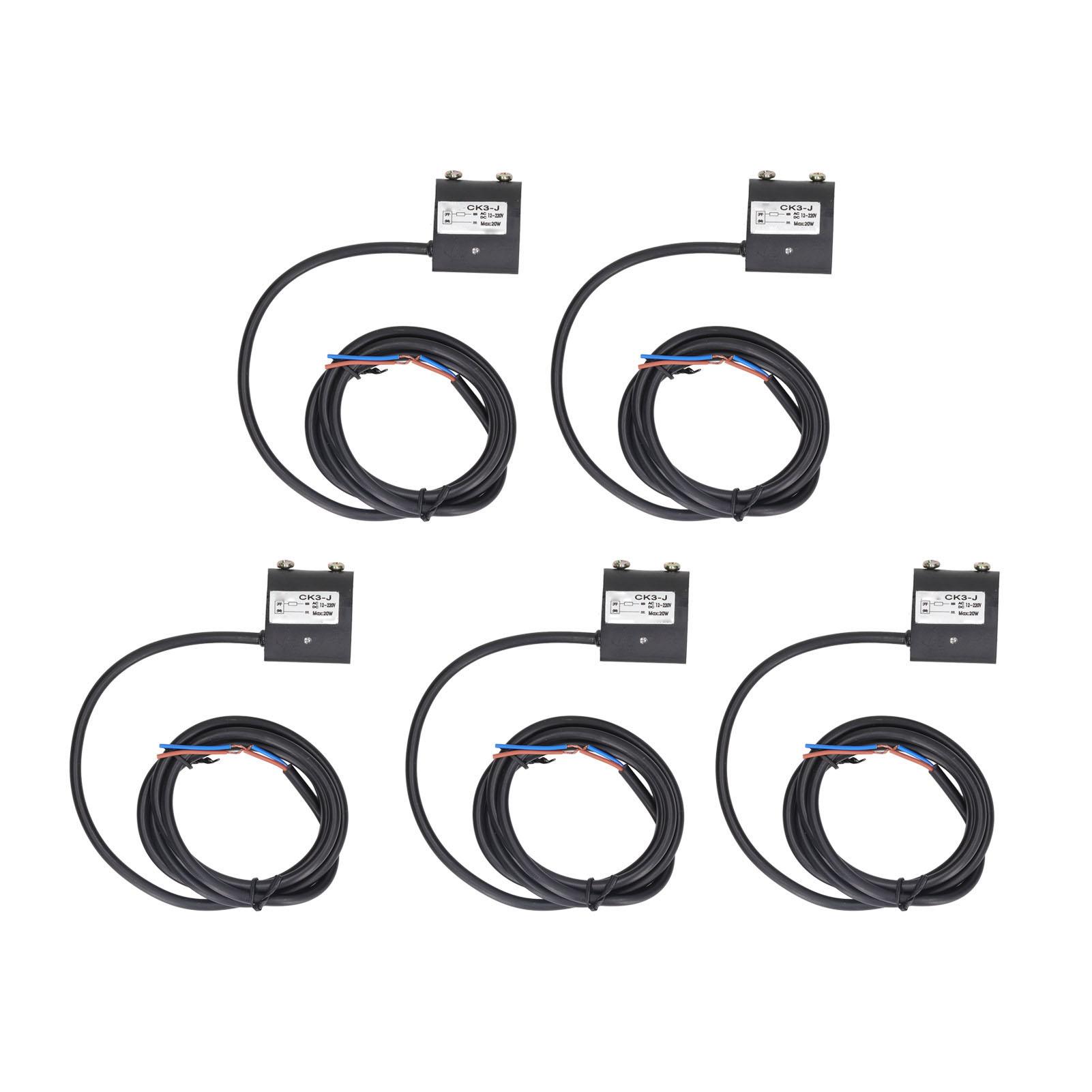 

5Pcs 2 Wire Magnetic Switch Normally Open Compact Magnetic Proximity Sensor AC DC12220V 20W