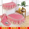Toilets Cushion 3 Piece Set Lace Detachable Toilet Cover Cloth Dust Cover Toilets Seat Cushion Home Decoration Toilet Cover