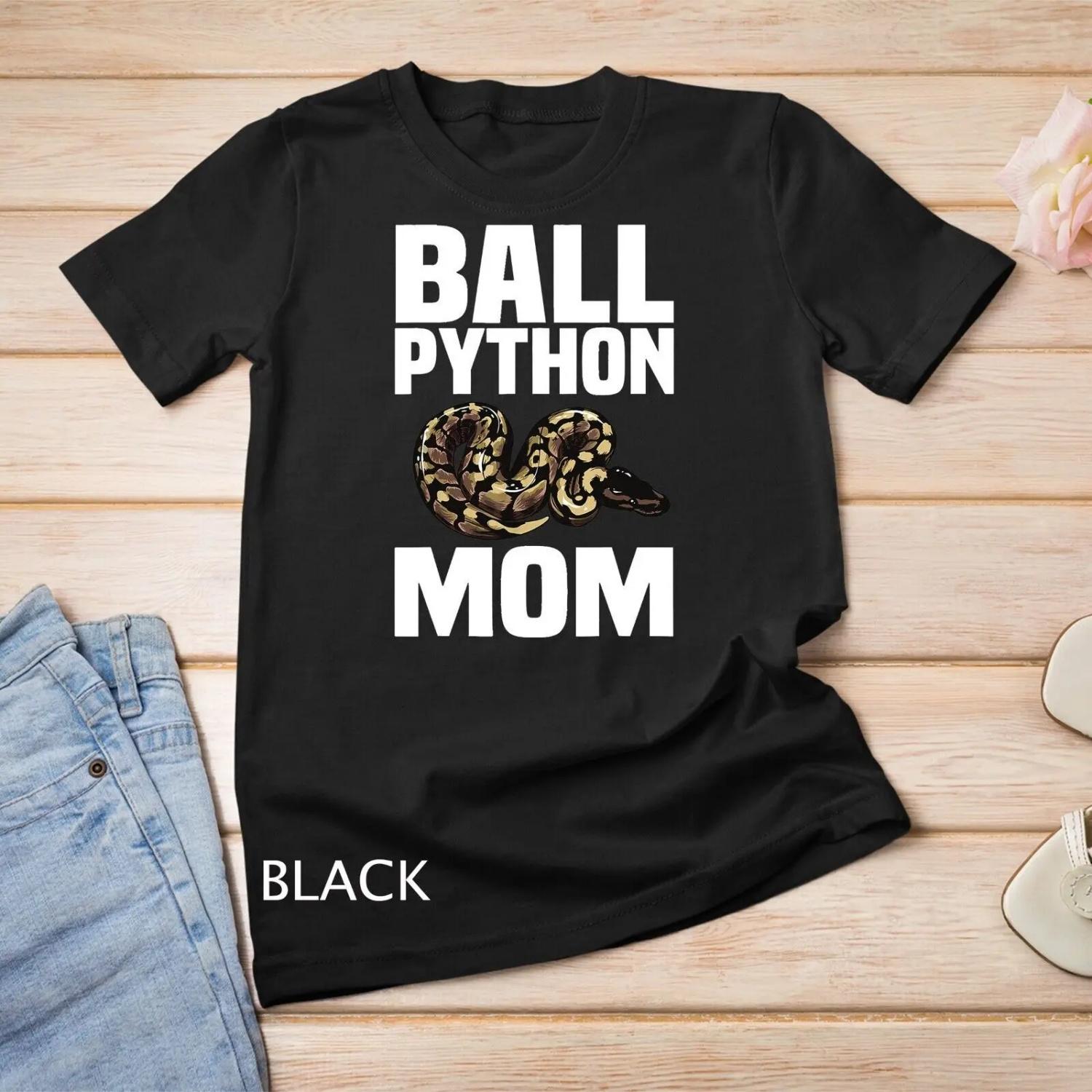 Cool Ball Python For Mom Women Herpetology Reptile Snake T shirt S