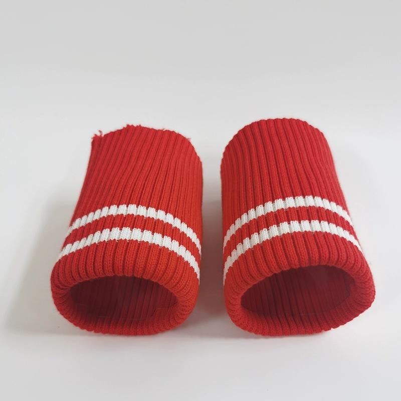 1 Pair Elastic Coarse Stripe Rib Cuff Coat Down Coat Sleeves Windproof Thread Hem Elastic Closure Garment Hem Accessories TJ6018