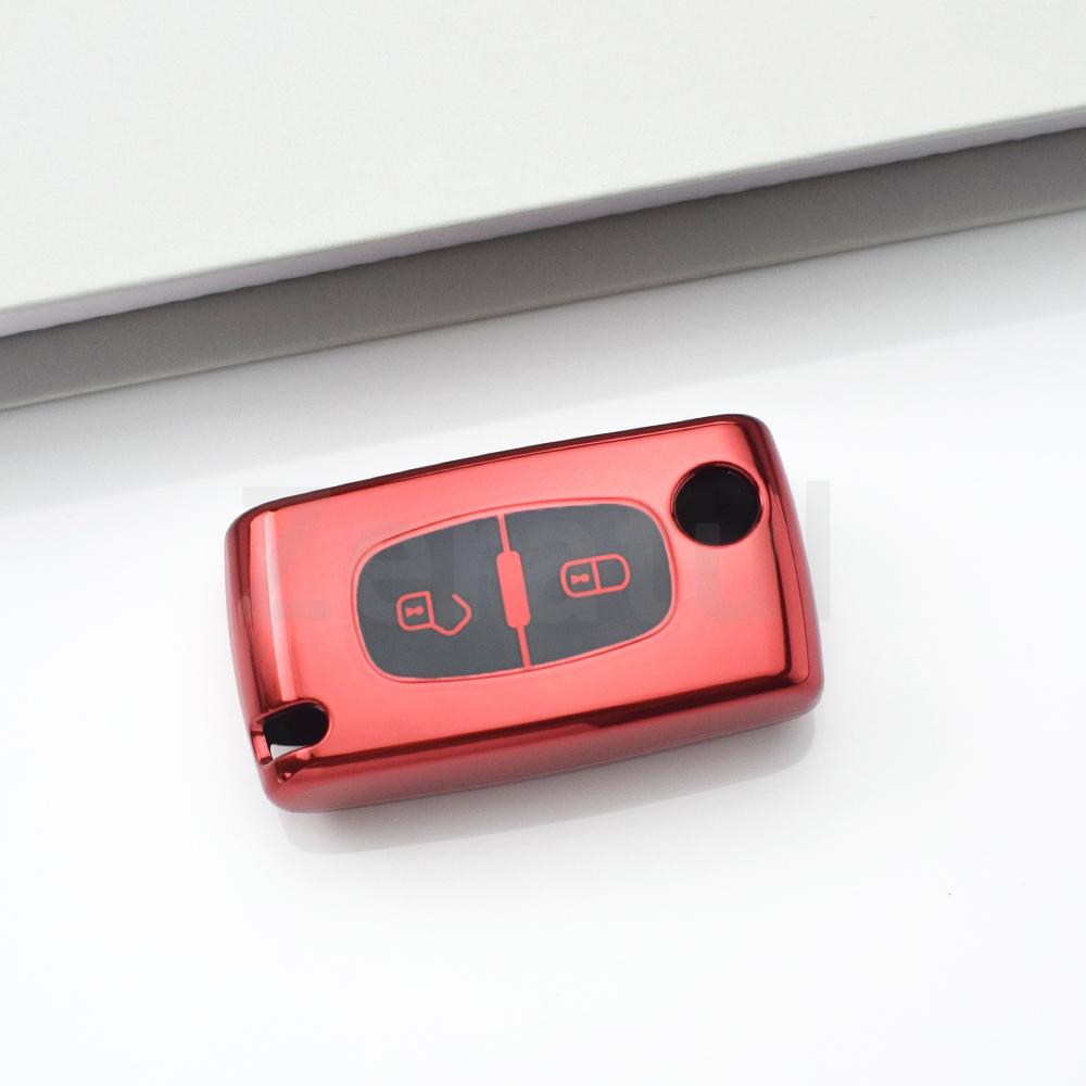 Shell Holder Keyless Accessories 2 3 Button For Citroen C2 C3 C4 C8 Tpu Car Key Case Cover For Peugeot 308 207 307 3008 5008