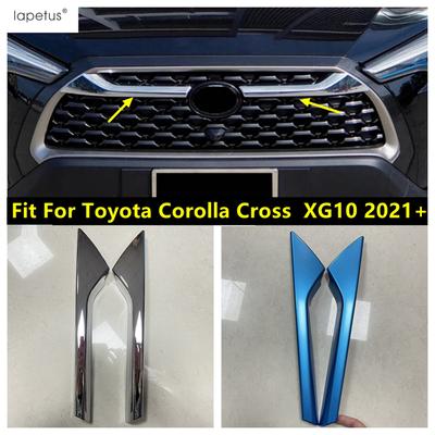 Front Middle Billet Grille Grill Stripes Decoration Cover Trim ABS Chrome Accessories For Toyota Corolla Cross XG10  - 2025