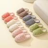Home Cotton Slippers Women's Thick Bottom Winter Cute Couple Warm Cotton Slippers Anti Slip Men's Slippers Floor Mop
