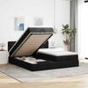 VidaXL Ottoman Bed Frame with Mattress Black 160x200 Cm Fabric, Bed Frame, Upholstered Bed Frame, Ottoman Bed Frame 3312010