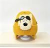 Cute cartoon children's ear protection knitted hat autumn and winter plush earphone plush hat for boys and girls