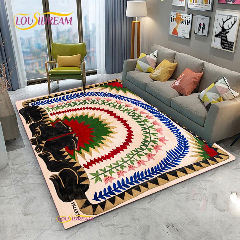Ancient Egyptian Abstract Carpet for Living Room Bedroom Rug Kitchen Door Kids Unslip Floor Mats Photography Props Alfombra Rug