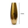 Metallic Finish Metal Extra Large Oval Hammered Vase for Home Decor - 23 Inch Tall, Handcrafted Hammered Metal Vase for Home Décor,