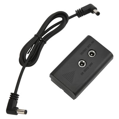 Dummy-Akku mit DC-Winkelkabelausgang 7,4 V 3 A für Sony NPF550 NPF570 NPF970 LED-Lichtmonitor
