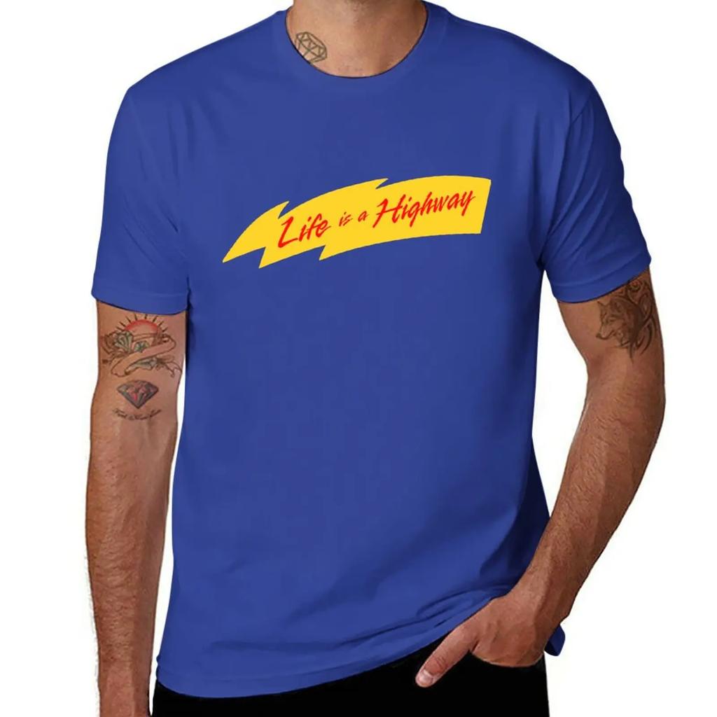 New Life Is a Highway T-Shirt Blouse Vintage Clothes Custom T Shirts Design Your Own Heavyweight T Shirts Mens T Shirts Pack