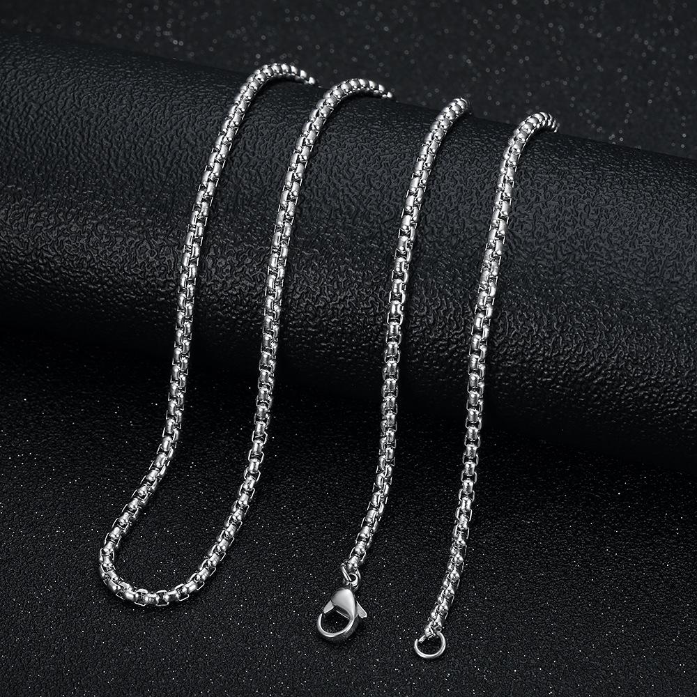 Hip Hop Hollow Bar Male Lion 18K Gold Plated Waterproof Tarnish Free Stainless Steel Fashion Jewelry Pendant Necklace Man Men