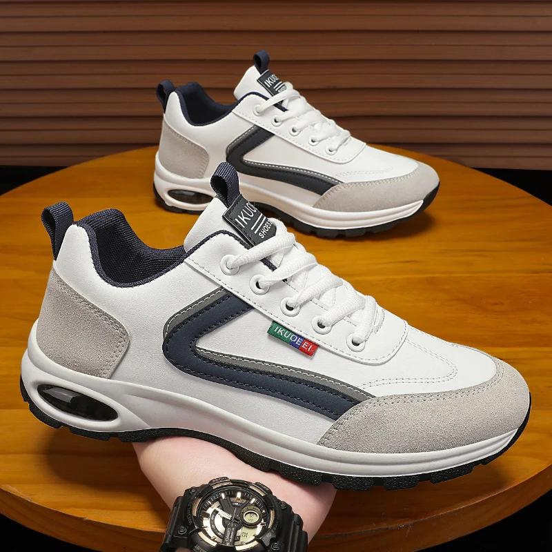 Scarpe Sportive da Uomo per la Primavera alla Moda Comode Antiscivolo Scarpe Casual Traspiranti Resistenti all'Usura Scarpe da Trekking Color Block