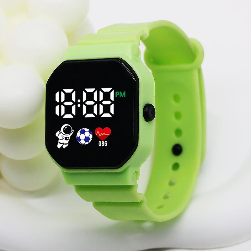 C3-12 Astronaut Led Electronic Watch Square Digital Sports Student Button Electronic Watch
