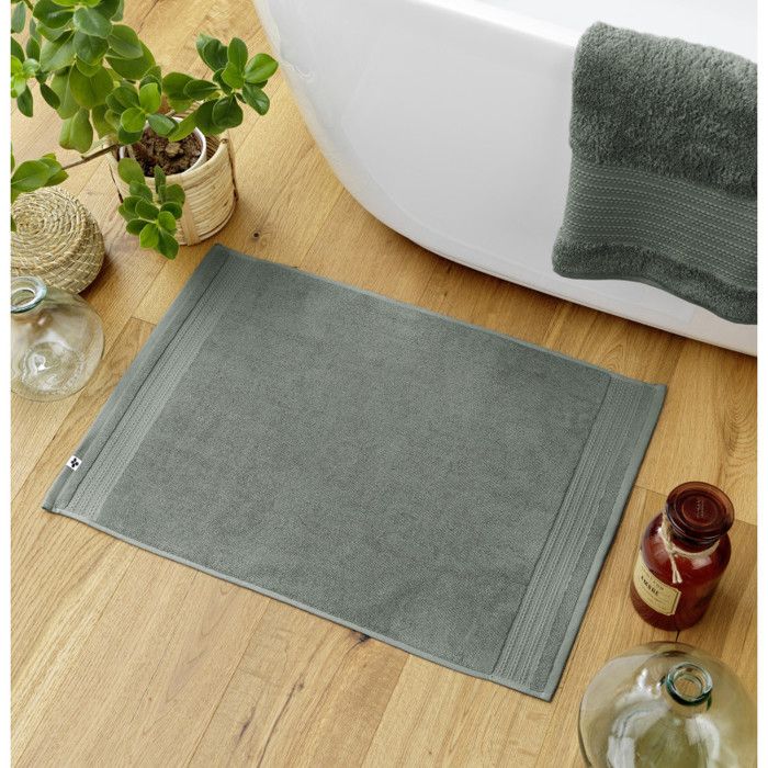Tapis de bain  Garance  50 x 70 cm / 100% Coton Bio / 600 gr/m² l'Effet Papillon - Garance Romarin - Tapis de bain 50 x 70 cm - Gara