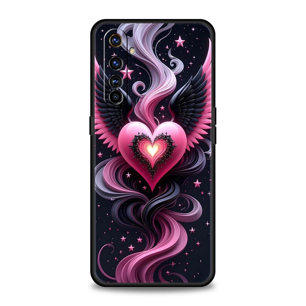 Colored Love Heart Printed Soft TPU For Realme 13 12 11 10 9 Pro Plus GT3 GT2 C21 C25 C35 C53 C55 C67 Pro 5G Phone Case Cover