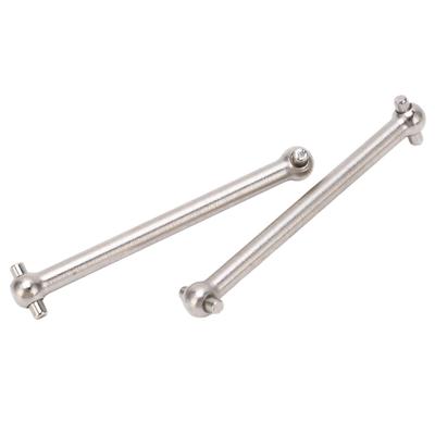 2 Peças Metal Aço Inoxidável Eixo de Transmissão CVD Traseiro Dogbone para WLtoys 104072 Carro Carro RC Peças de Upgrade Acessórios