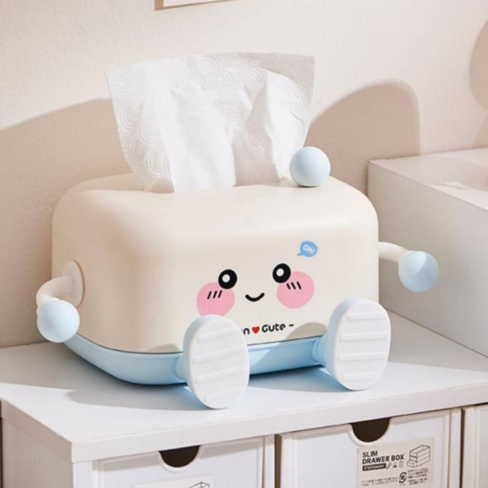 Plastic Paper Towel Holder Large Capacity Napkin Storage Case  Desktop Decoration