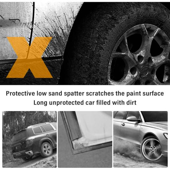 Truck Fender Set 4Pcs Car Mud Flaps with Screws Universal Fit PVC Auto SUV RV Easy Installation Front Rear Wheel Splash Guard Automotive Exterior