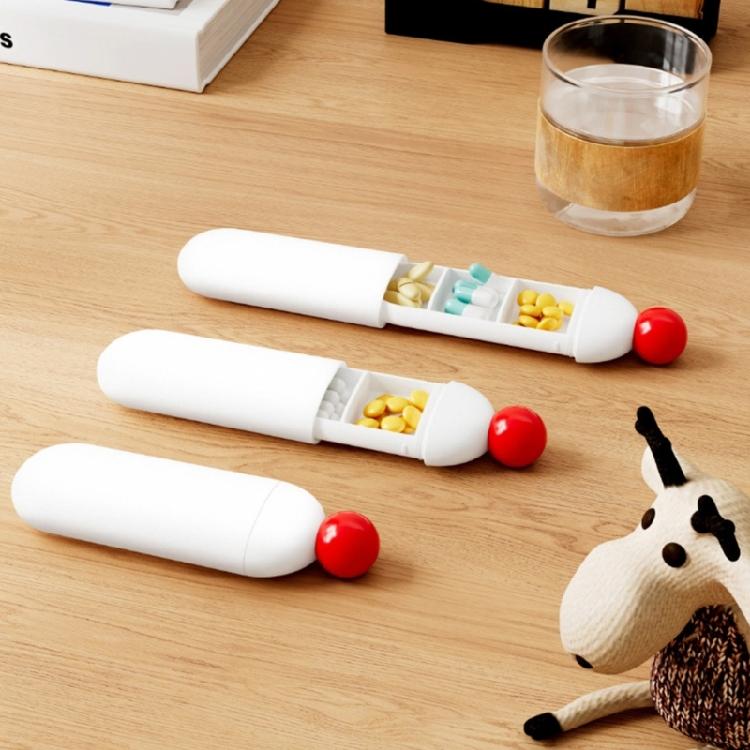 Moisture Resistant Pills Case Travel Medicine Container With Easy Open Design For Daily Use