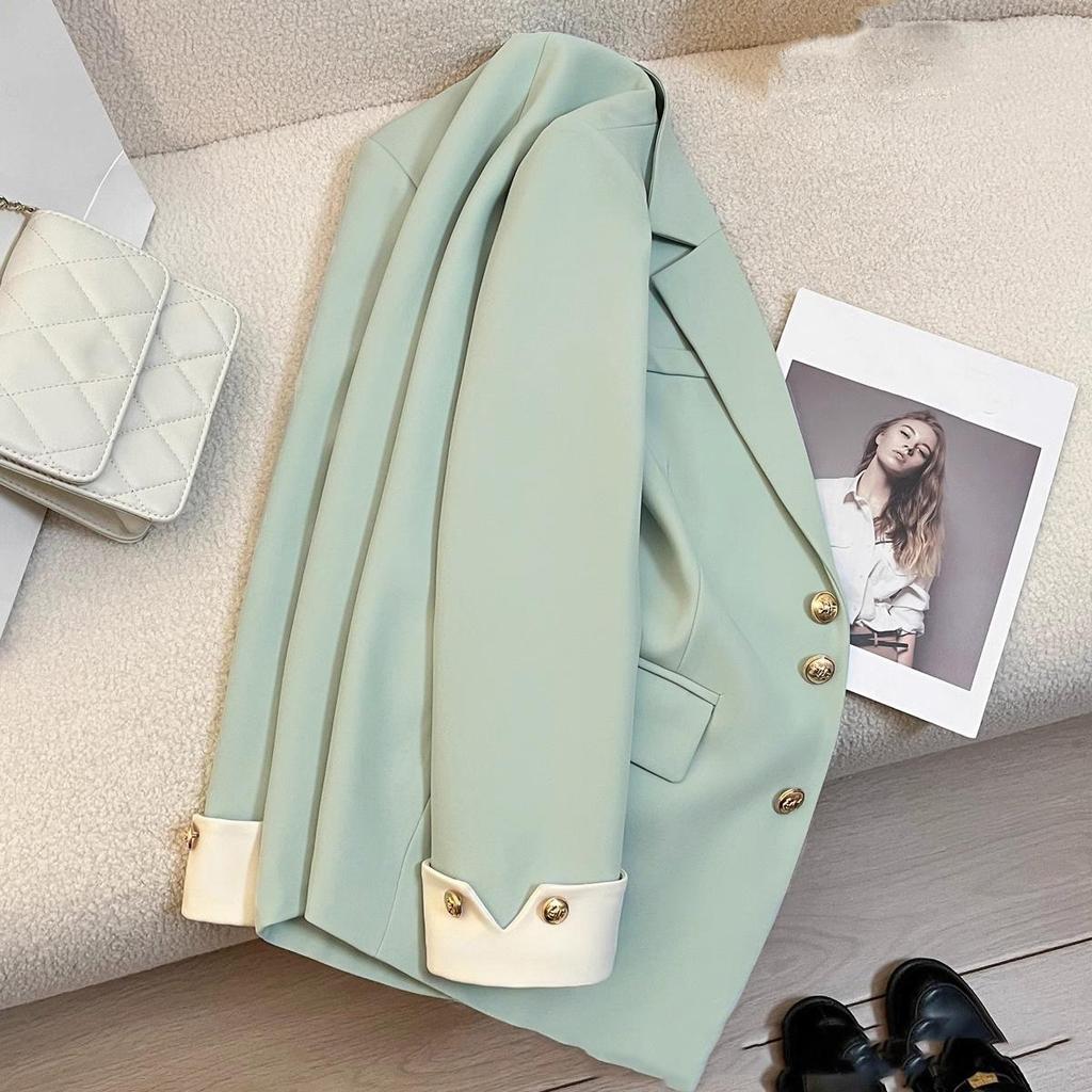 Autumn Winter Office Lady Blazer Jacket Women Fashion Long Sleeve Coat Woman Blazers Outerwears Casual