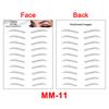 New Arrivals Water Transfer Girls Cosmetic Disposable Fake Temporary 4d Eye Brow Tattoo
