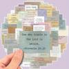 60pcs Waterproof Bible Verses Graffiti Stickers for Decorating Laptop, Phone, Notebook, Water Bottle, Helmet, Guitar, Luggage Back To School