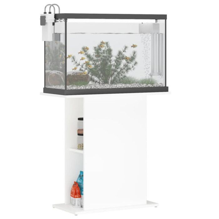 VidaXL Support pour aquarium blanc 36x75x72,5 cm bois d'ingénierie 833647